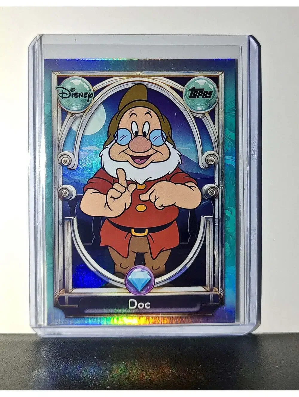 Doc 2025 Topps Disney Wonder #101 Diamond Card Snow White and the Seven Dwarfs